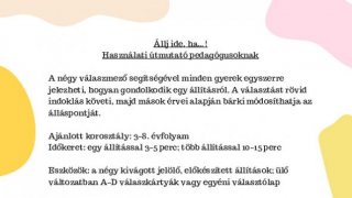 Állj ide, ha…!  Használati útmutató
